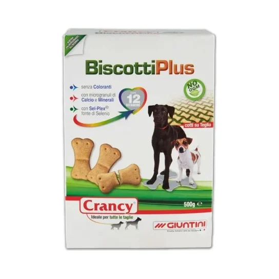 Бисквитки за кучета Crancy Biscotti Plus 500 г - Crancy