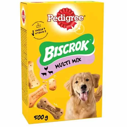 Кучешки бисквитки Pedigree Biscrok Mix 500 г