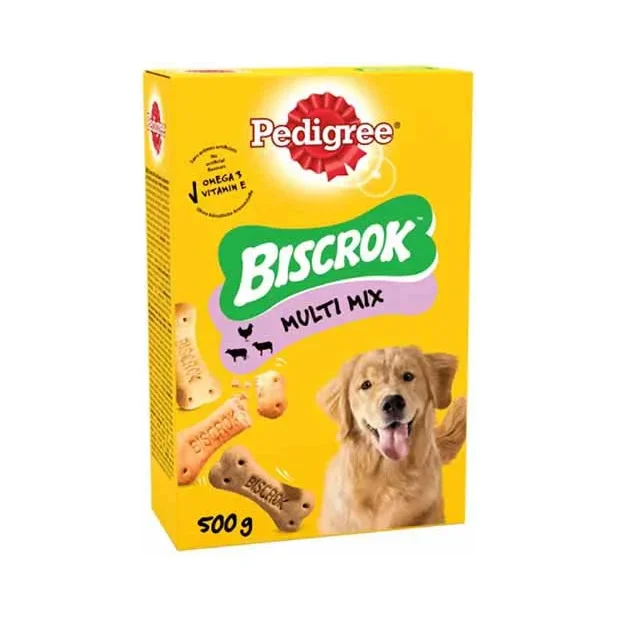 Кучешки бисквитки Pedigree Biscrok Mix 500 г - Pedigree