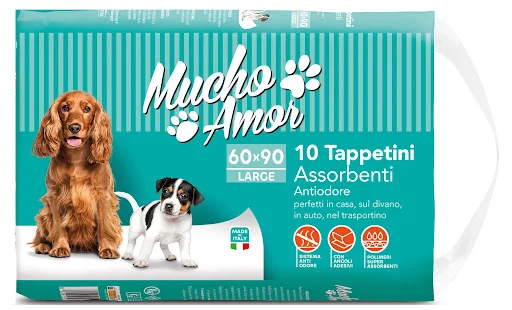 Пелени за животни 60х90 Mucho Amor 10 бр