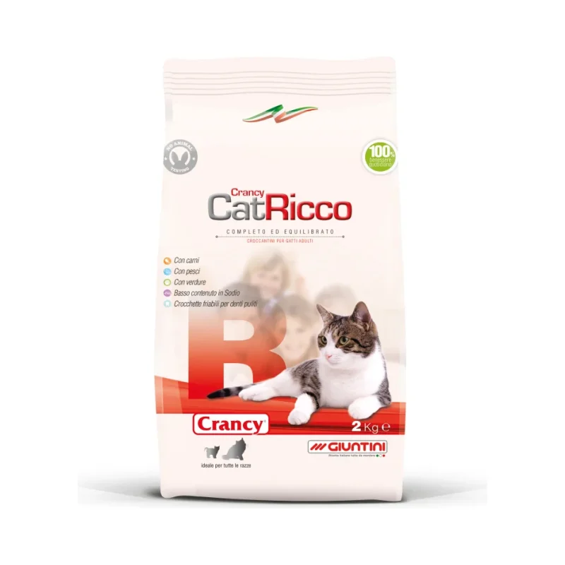 Суха храна за котки Crancy Ricco риба и зеленчуци 400 г - Crancy