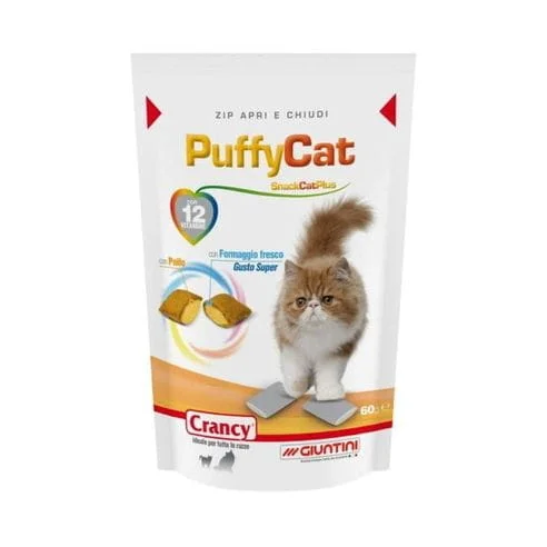 Храна за котки Puffy Cat с пиле и сирене 60 г