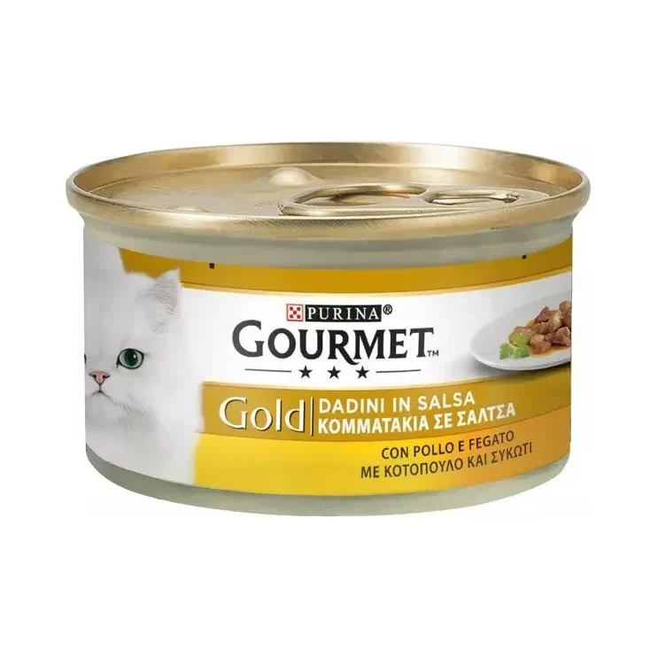 Храна за котки Purina Gourmet Gold с пиле, консерва 85 г - Purina