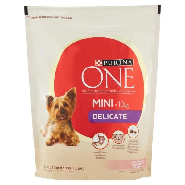 Суха храна за кучета Purina One My Dog Delicate, 800 г
