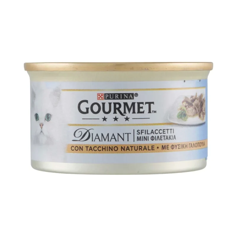 Храна за котки Purina Gourmet Diamant пуешко филе, консерва 85 г - Purina