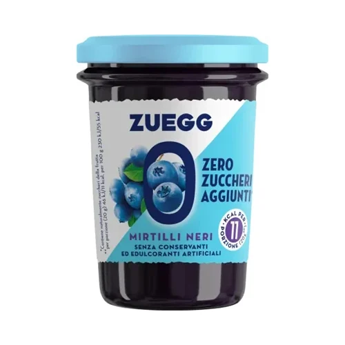 Конфитюр Zuegg от черни боровинки, без захар 220 г - Zuegg