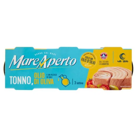 Риба тон Mare Aperto в зехтин 3х60 г, консерва