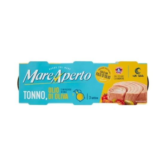 Риба тон Mare Aperto в зехтин 3х60 г, консерва