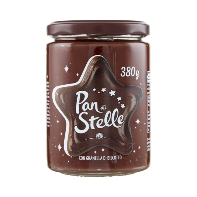 Какаов крем Pan Di Stelle с парченца бисквити, Mulino Bianco 380 г - Barilla