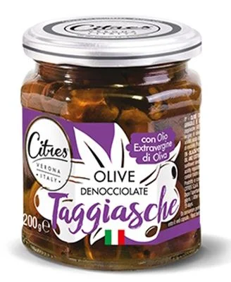 Маслини таджаске без костилка Citres Olive Taggiasche в олио, стъкло 200 г