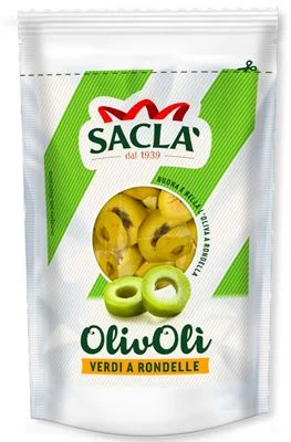 Маслини Sacla Rondelle на кръгчета, плик 85 г