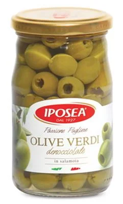 Зелени маслини Iposea Olive Verdi без костилка, буркан 290 г