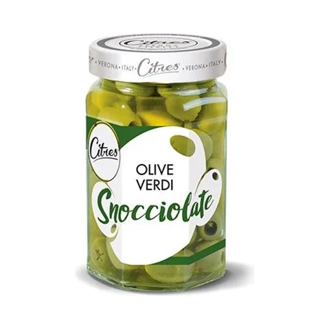 Зелени маслини Citres Olive Verdi без костилка, стъкло 290 г - Citres