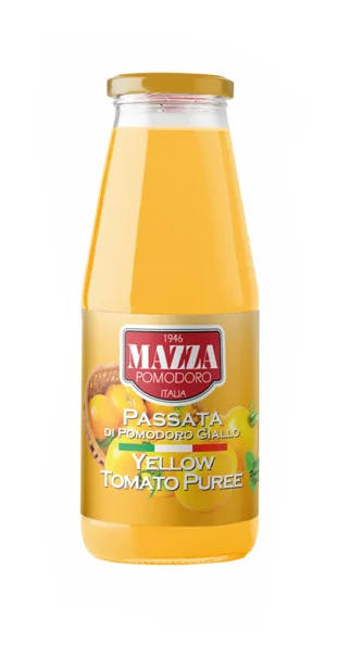 Доматено пюре от жълти домати Mazza 425 гр, стъкло