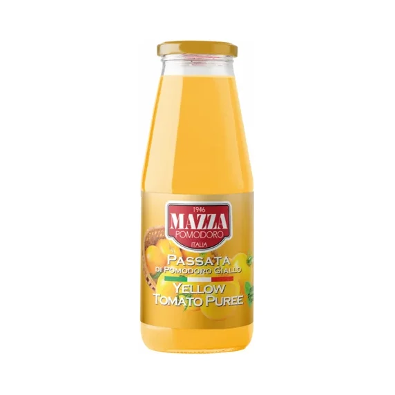 Доматено пюре от жълти домати Mazza 425 гр, стъкло - Mazza