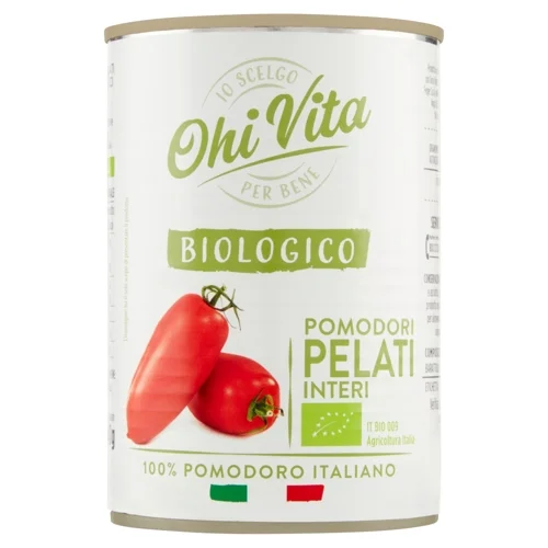 Белени домати Ohi Vita BIO, консерва 400 г - Ohi Vita