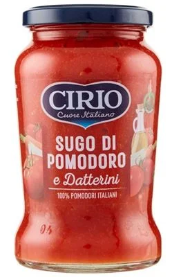 Доматен сос Cirio Datterini /от чери домати/, стъкло 350 г