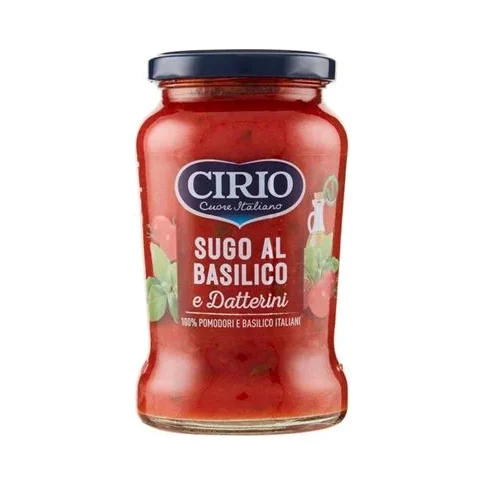 Доматен сос Cirio с босилек, стъкло 350 г - Cirio