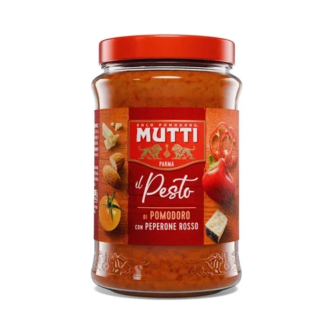 Песто Mutti от червени и жълти зеленчуци 180 г