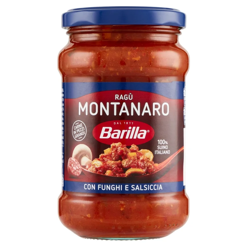 Доматен сос Barilla Ragu Montanaro, с гъби и наденица 300 г