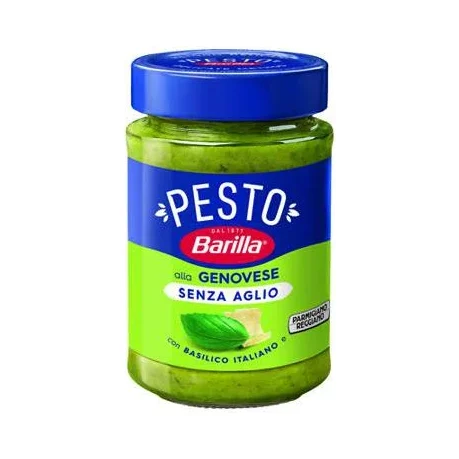 Сос песто Barilla Genovese Parmigiano E Basilico, без чесън 190 мл - Barilla