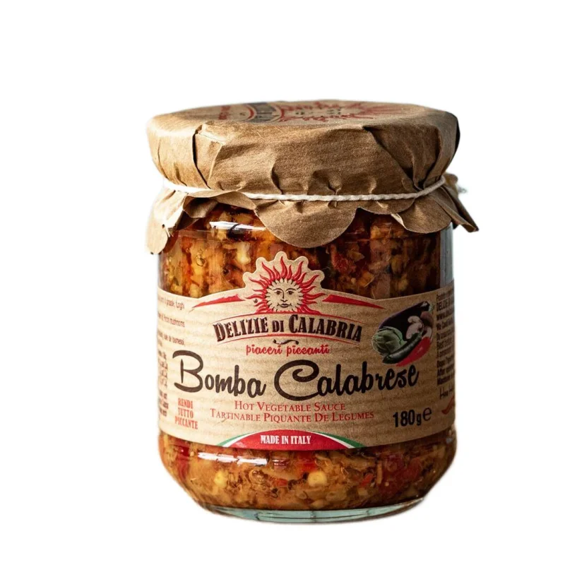 Пикантен сос-разядка Bomba Calabrese, стъкло 180 г