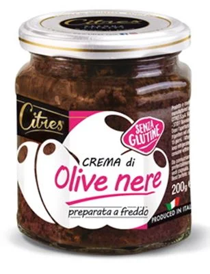 Сос-паста от черни маслини Citres Crema Di Olive Nere, стъкло 200 г