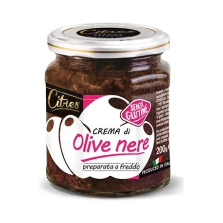 Сос-паста от черни маслини Citres Crema Di Olive Nere, стъкло 200 г - Citres