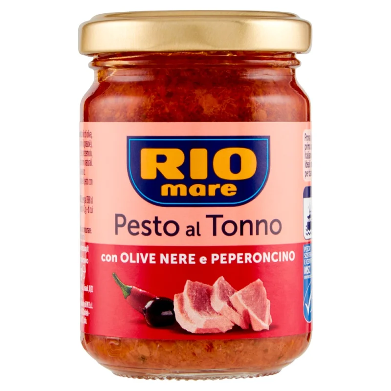 Сос песто Ot риба тон Rio Mare с черни маслини и чили 130 г