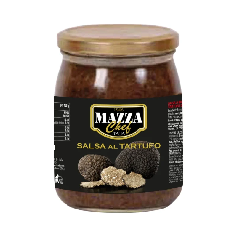 Сос от черен трюфел Mazza Cheff, стъкло 500 г - Mazza