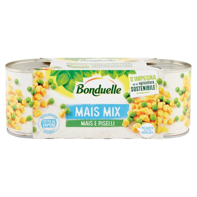 Царевица с грах Bonduelle, консерва 3 x 170 г