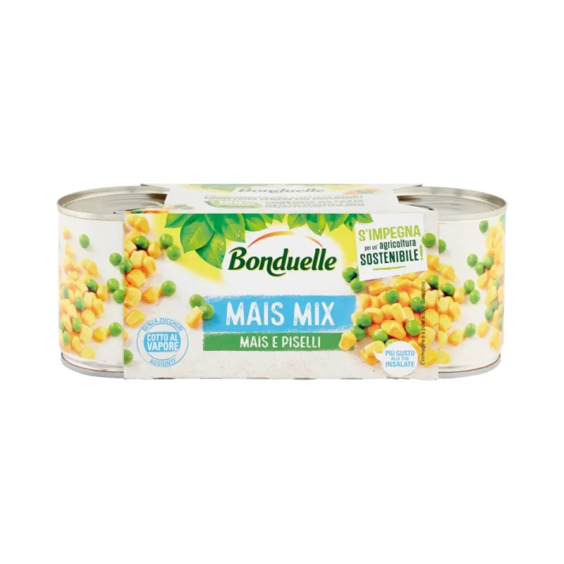 Царевица с грах Bonduelle, консерва 3 x 170 г - Bonduelle