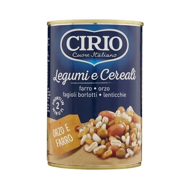 Боб с леща и зърнени култури Cirio, консерва 410 г - Cirio