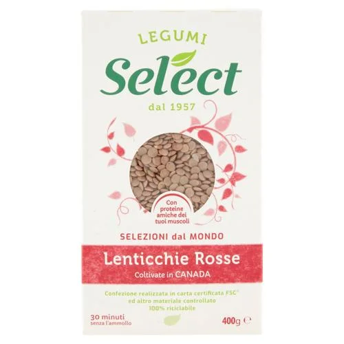 Червена леща Select Rosso, кутия 400 г