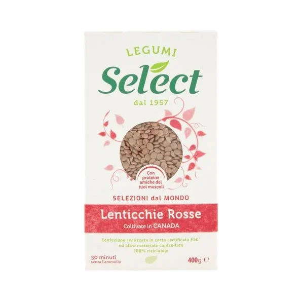 Червена леща Select Rosso, кутия 400 г - Select