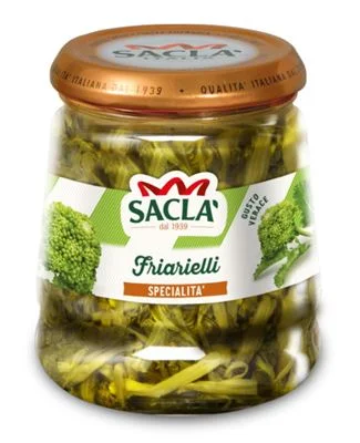 Броколи в слънчогледово олио Sacla Friarielli, стъкло 280 г