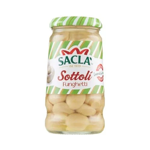 Мариновани гъби Sacla в слънчогледово олио, стъкло 290 г - Sacla
