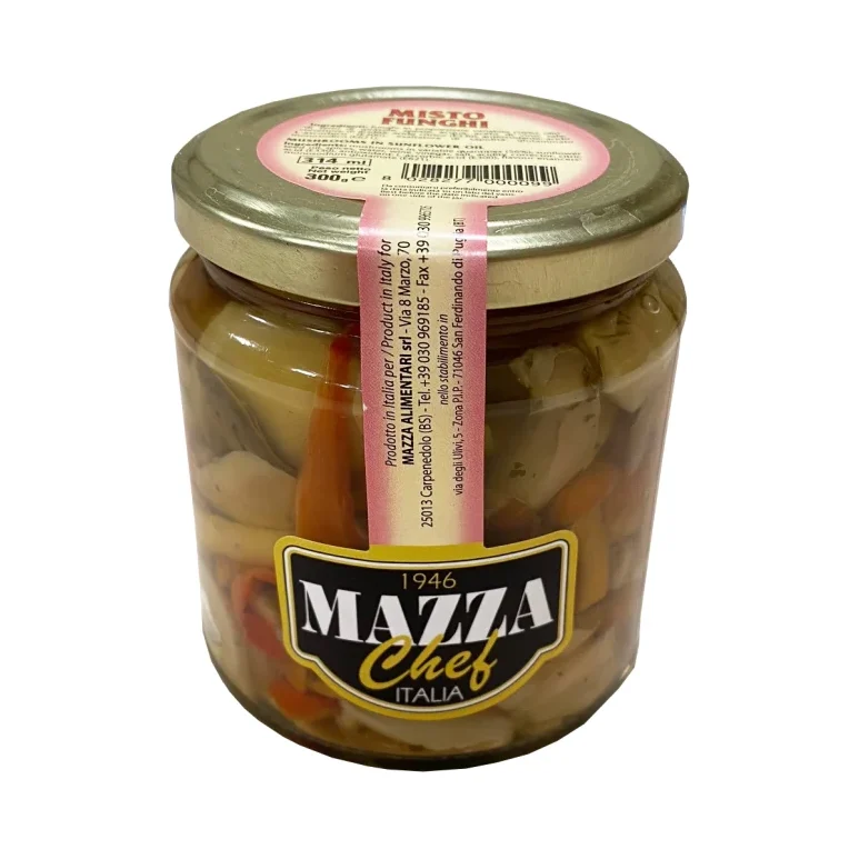 Микс гъби Mazza в слънчогледово олио, стъкло 300 г - Mazza