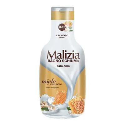 Пяна за вана Malizia мед и джинджифил 1 л