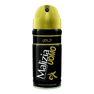 Дезодорант за мъже Malizia Uomo Gold, 150 мл