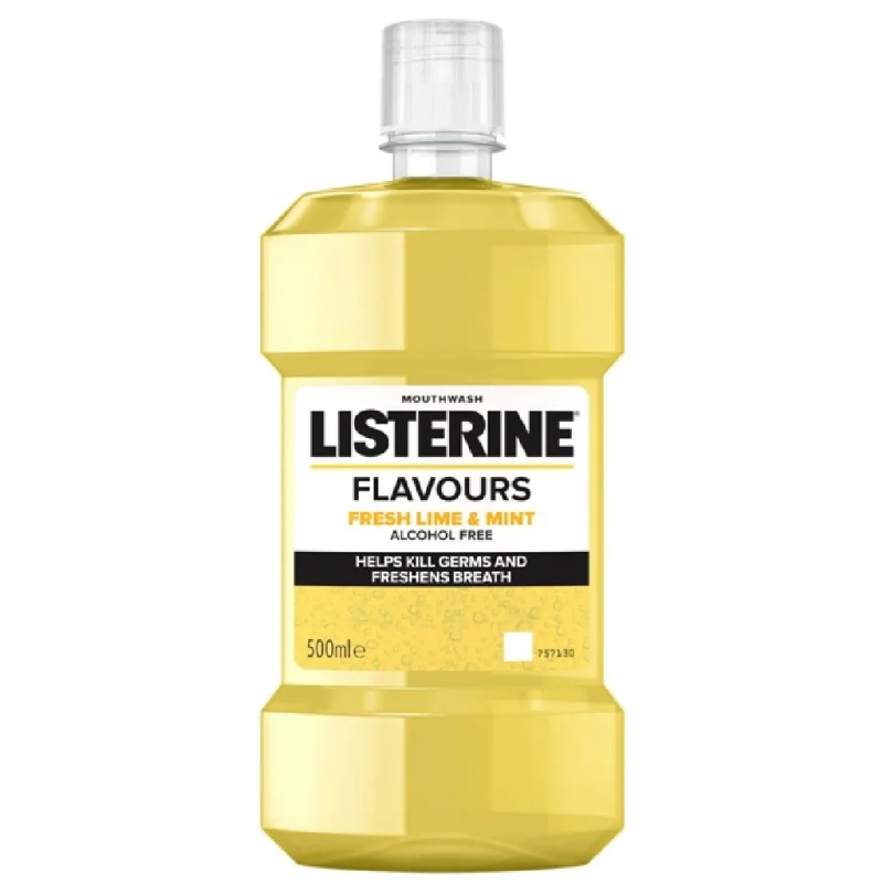 Вода за уста Listerine Fresh Lime & Mint 0% alk., 500 мл