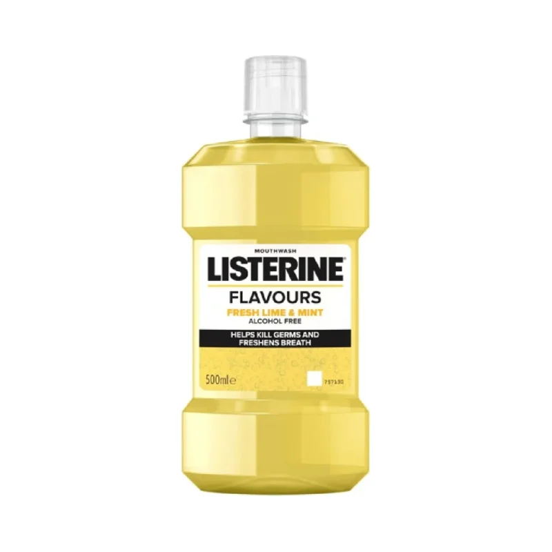 Вода за уста Listerine Fresh Lime & Mint 0% alk., 500 мл - Listerine