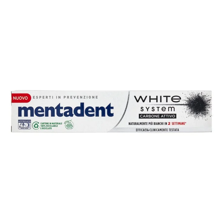 Избелваща паста за зъби Mentadent White Sistem 75 мл - Mentadent