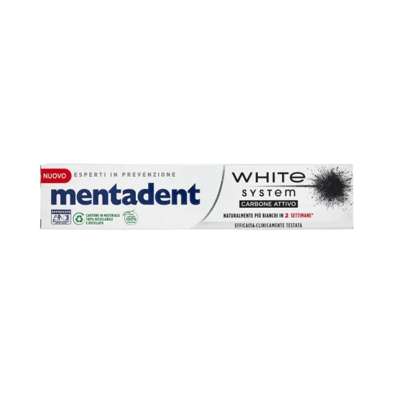 Избелваща паста за зъби Mentadent White Sistem 75 мл - Mentadent