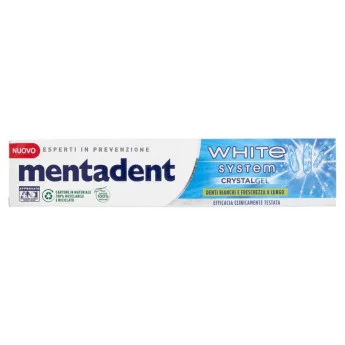 Паста за зъби Mentadent Crystal Gel, 75 мл