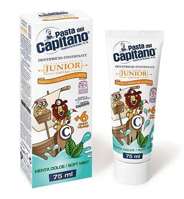 Паста за зъби Capitano Junior Menta + 6 г, 75 мл