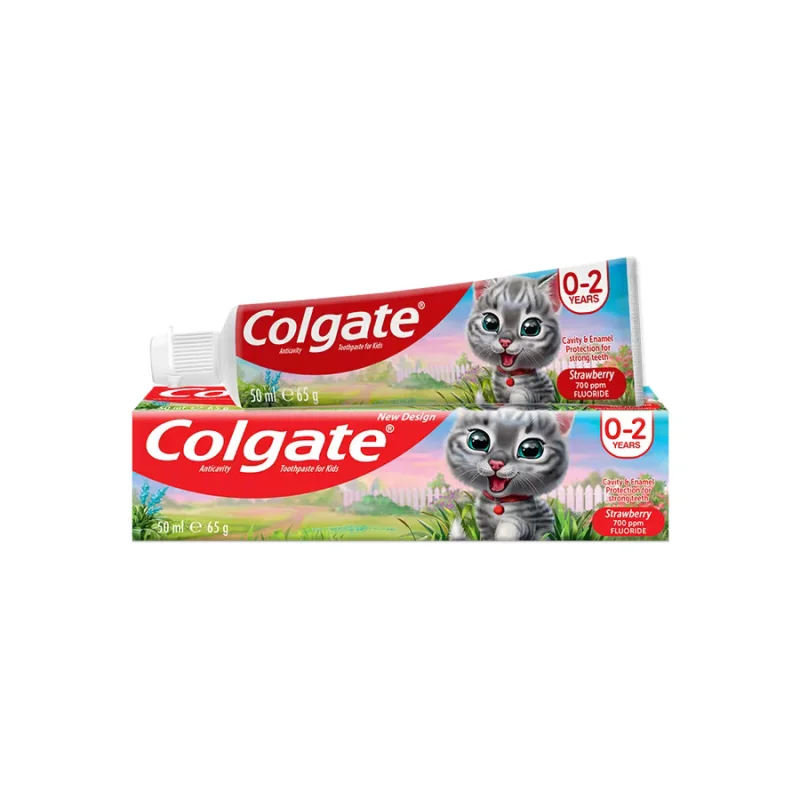Паста за зъби Colgate детска с вкус на ягода 0-2г. 50 мл