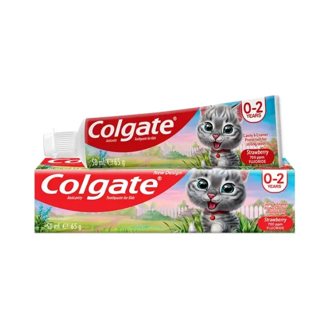 Паста за зъби Colgate детска с вкус на ягода 0-2г. 50 мл - COLGATE