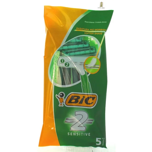 Самобръсначки Bic 2 Sensitive Gnr 5 бр в плик /зелени/
