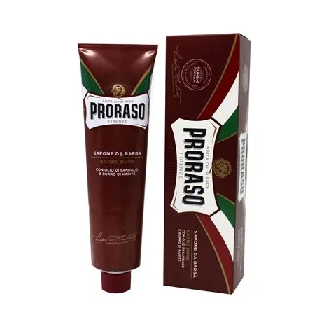 Крем за бръснене Proraso Rosso, сандалово дърво в туба, 150 мл - Proraso